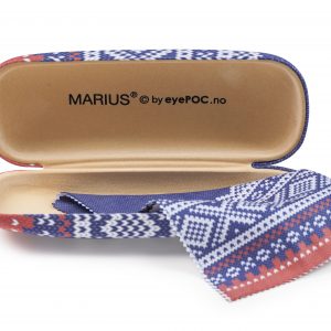 Etuis à lunettes – Design Marius® – Eyepoc – Bleu / Blanc