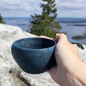 Kuksa original avec cuillère Kupilka – Bleu myrtille
